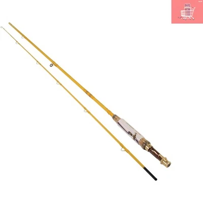 Elegante caña de mosca amarilla de 8' Featherlight - construcción de 2 piezas, perfecta para truchas Foto 1 de 3