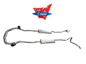 1957 CHEVY DUAL EXHAUST SYSTEM, ALUMINIZED, HARDTOP MODELS ONLY - Picture 1 of 3