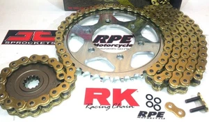 2016-2023 Triumph 1200 Thruxton FWY RK ZXW 525 Gold X-Ring Chain & Sprockets Kit - Picture 1 of 3