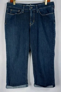 Denizen Levi’s Capri Stretch Jeans Damen 10 Dark Wash Cuffed Cropped - Bild 1 von 9