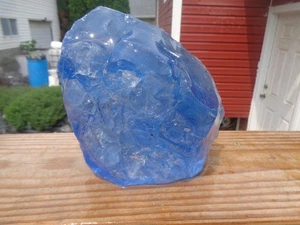 Glass Rock Slag Pretty Clear Sapphire Blue 8.8 lbs YY82 Rocks Landscape Aquarium - Picture 1 of 2