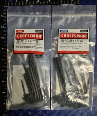 NEW Craftsman 40pc Hex Key Set Sae & Metric - Image 1 of 3