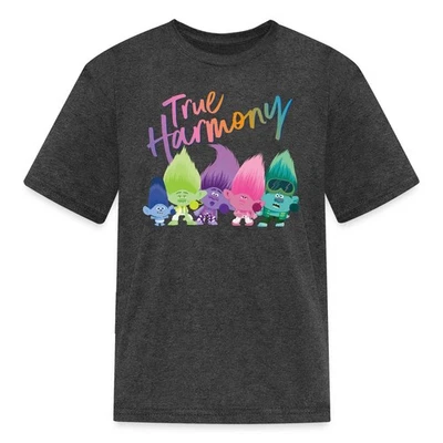 Trolls True Harmony With Many Colourful Trolls Kid's T-Shirt - Image 1 of 4