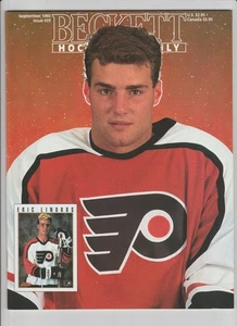 ERIC LINDROS BECKETT MAGAZIN HOCKEY KARTEN PREISFÜHRER AUSGABE #23 SEPTEMBER 1992 - Bild 1 von 2