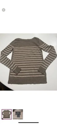 Jones & Co 100% Extra Fine Merino Wool Sweater Lightweight Boat Neck Women Sz S - Image 1 of 2