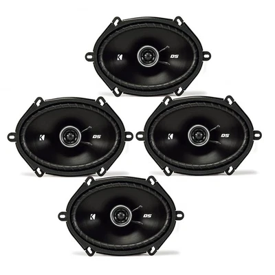 KICKER Front/Heck Oval Auto Lautsprecher Komplett-SET für FORD (#555) - Bild 1 von 4