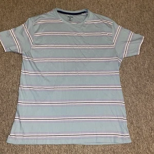 James Pringle Collection Mens Crew Neck Striped Tshirt Large L Golf - Picture 1 of 5