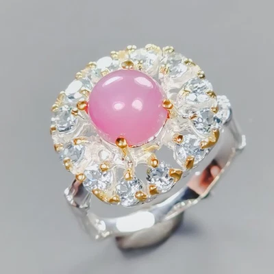 Jewellery Ruby Ring 925 Sterling Silver Size 7.5 /R437537 - Image 1 of 4