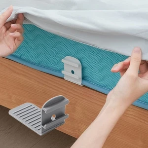 Heavy Duty Bed Corner Sheet Grippers Straps Invisible Bed Sheet Quilt Cover - Picture 1 of 13