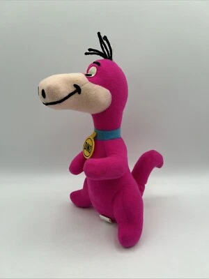VTG 1980 "Dino" Flintstones  Hanna-Barbera Mighty Star Soft Plush Toy w/ Collar+ - Image 1 of 4