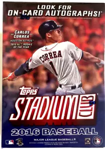 2016 TOPPS STADIUM CLUB BASEBALL BLASTER BOX - Picture 1 of 1