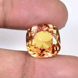 Natürlicher Padparadscha Saphir lose Ceylon Edelstein zertifiziert Kissenschliff 8-9 kt - Bild 1 von 6