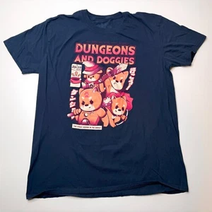 Camiseta Black Matter Divertida Linda D&D Parodia Mazmorras y Perros Talla XL Azul - Imagen 1 de 5