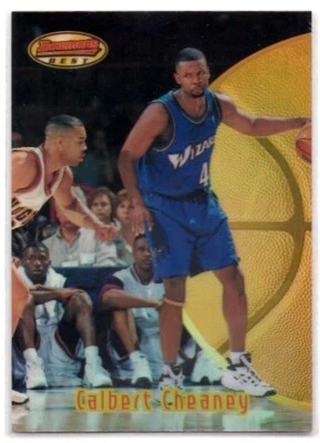 1997-98 Bowman's Best #87 Calbert Cheaney Washington Bullets A - Image 1 of 2