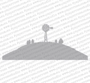 Paper Rose Dies - Farm Border 4 Windmill 18795 - Bild 1 von 1