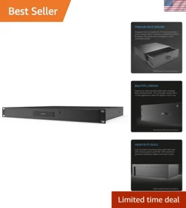 1U Rack Mount Drawer with Aluminum Faceplate for Secure 19'' Equipment Storage - Photo 1/8