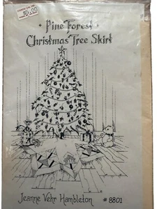 Pine Forest Christmas Tree Skirt Pieced Quilt Pattern J Vehr Designs 8801 New - Picture 1 of 2