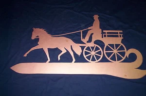 Kupfer Motiv, Kutsche, Wetterfahne, Wetterhahn, Deko, Geschenk, selber bauen - Bild 1 von 2