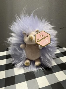 FAO Schwarz 6" Sparklers Lavender Gold Hedgehog Toy Plush - Picture 1 of 3