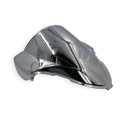 Chrome Dual Bubble Windshield Windscreen for Suzuki Hayabusa GSX1300R 1999-2007 - Image 1 of 4