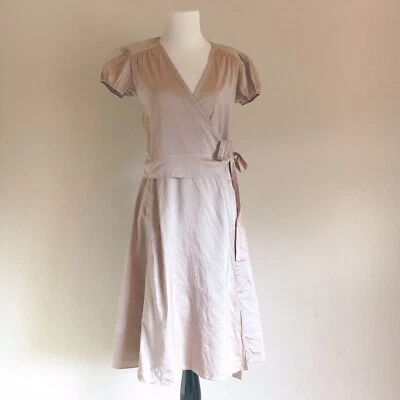 Vestido envolvente midi 100 % seda rosa malva talla 0 Calypso St. Barth para mujer precio de venta sugerido por el fabricante $250 Foto 1 de 4