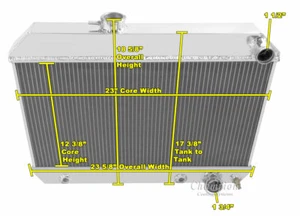 SubZero Champion 3 Row All Aluminum Radiator for 1962 1963 Buick Skylark #CC1649 - Picture 1 of 7