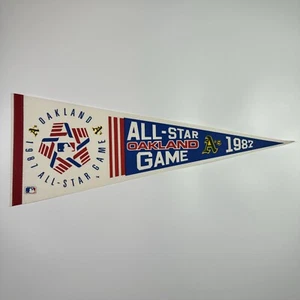 1987 Vintage MLB All Star Game Oakland Licensed Pennant (Athletics) - Picture 1 of 8