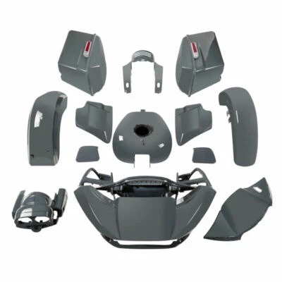 Kit de trabajo de carrocería de carenado apto para Harley Road Glide 2015-2024 2022 2023 Gunship gris Foto 1 de 4