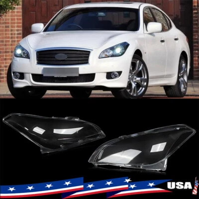 Headlight Headlamp Lens Shell Cover Clear For Infiniti M25 M35h M37 M56 2011-13 Foto 1 de 4