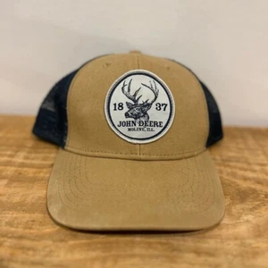 Gorra de béisbol John Deere bronceada y negra ciervo gorra - Imagen 1 de 4