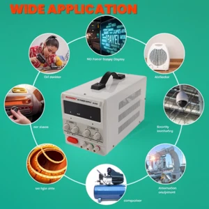 0-60V Adjustable DC Power Supply with Encoder Knob LED Display Lab Test 220V - Picture 1 of 7