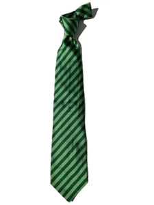 Nueva Corbata Massimo Bizzocchi Hecha en Italia Verde Esmeralda Rep a Rayas Seda - Imagen 1 de 8