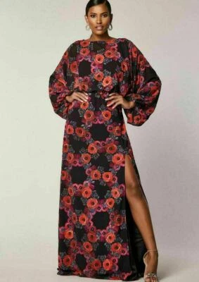 NUEVO Virgos Lounge Negro Riviera Embellecido Caftán Ocasión Maxi Vestido de Fiesta Foto 1 de 4