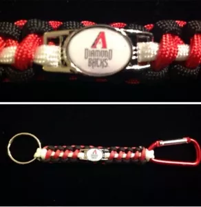 Arizona Diamondbacks Inspired Paracord/Survival Keychain - Picture 1 of 1