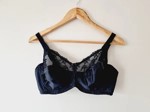 INTIMO Black Soft Cup Bra SIZE 36DD 14DD unpadded Sophisticates - Picture 1 of 4