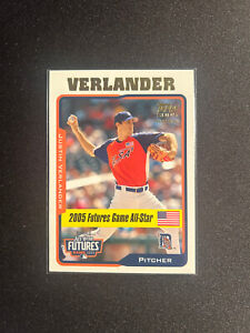 2005 Topps Update Justin Verlander First Year Futures Game All-Star Rookie UH220
