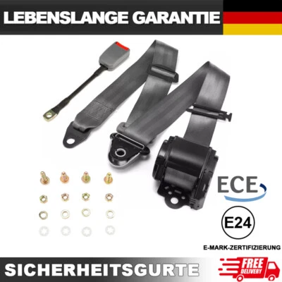 Original 3 Punkt Automatikgurt Sicherheitsgurt Universal Gurtpeitsche E Prüfug D - Bild 1 von 4