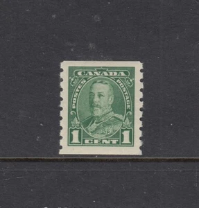 CANADA: 1935 definitives Imperf x Perf 8 coil stamps 1¢ Green SG 352 £21, MLH. - Picture 1 of 2