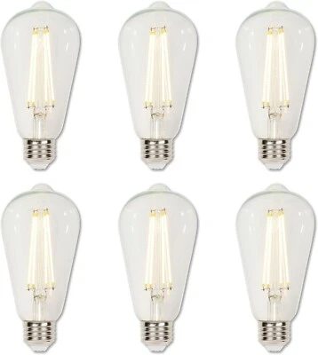 Westinghouse 5262020 6.5 Watt ST20 Dimmable Clear Filament, 5 Pack - Image 1 of 4