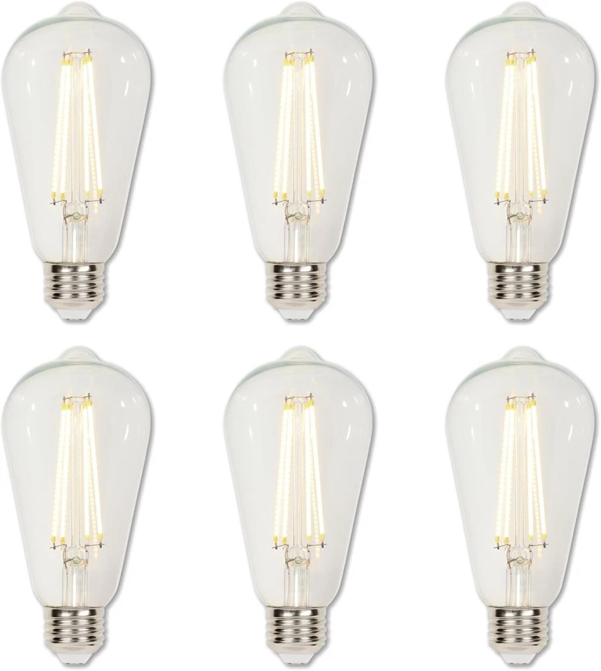 Westinghouse 5262020 6.5 Watt ST20 Dimmable Clear Filament, 5 Pack - Image 1 of 4