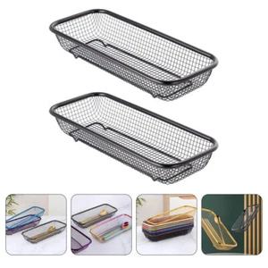 2 Pcs Tableware Tray Chopstick Basket Convenient Utensil Organizer Storage - Picture 1 of 12