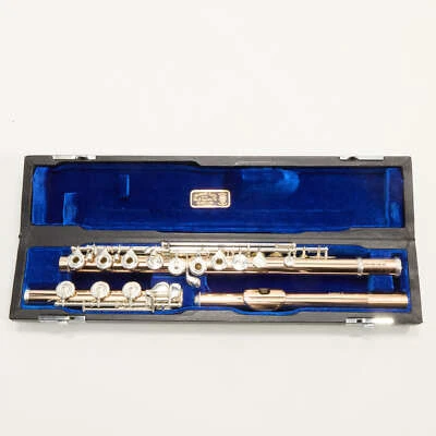 William S. Haynes Q-Fusion 9K Gold Flute with Offset G, B Foot SN 9827 OPEN BOX - Image 1 of 4