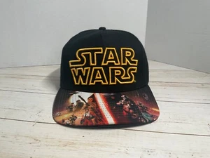 Star Wars Episode 7 Force Awakens Black Men Cap Hat Snapback Adjustable Disney - Picture 1 of 6