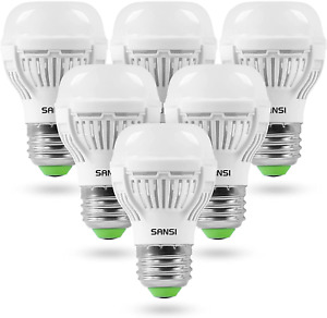 SANSI 6 Pack A15 9W LED Light Bulb 900Lumens 60W Equivalent LED Lamp 2700K ETL