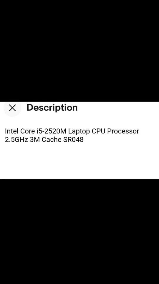 Intel Core i5  2520 M Computer  Processor 2.5GHz - Image 1 of 4
