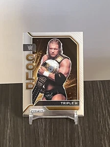 2022 WWE Panini Prizm Triple H Gold Insert Base - Picture 1 of 2