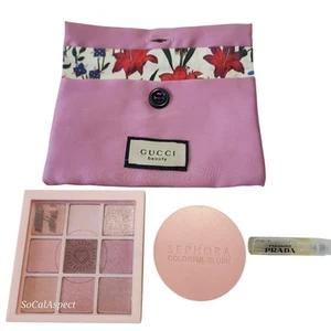 Pink Gucci Beauty Pouch holika pinkology sephora goodie bundle - Picture 1 of 10