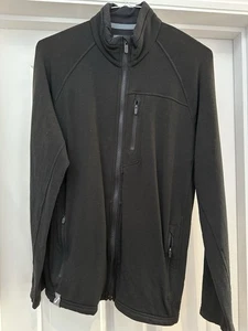 Icebreaker Men’s Black merino full zip cardigan (size M) - Picture 1 of 21