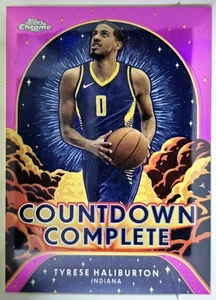 2024-25 Topps Chrome #CC-3 Tyrese Haliburton conto alla rovescia rifrattore completo - Foto 1 di 1