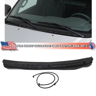 Windshield Wiper Cowl Grille Vent For Chevy Colorado GMC Canyon 2004-2012 Black Foto 1 de 4